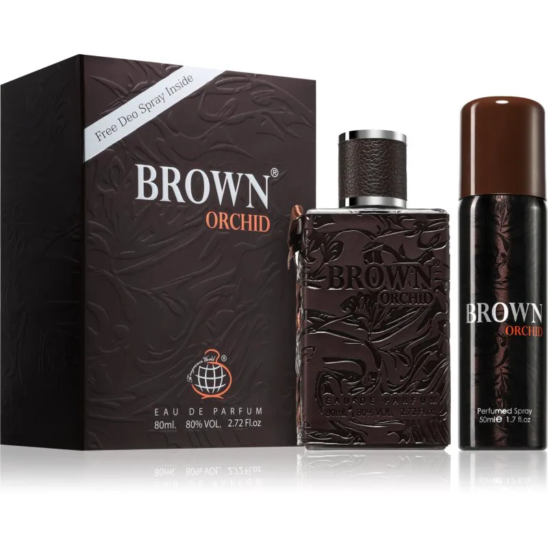 Fragrance World Brown Orchid σετ δώρου για άντρες 1 τμχ