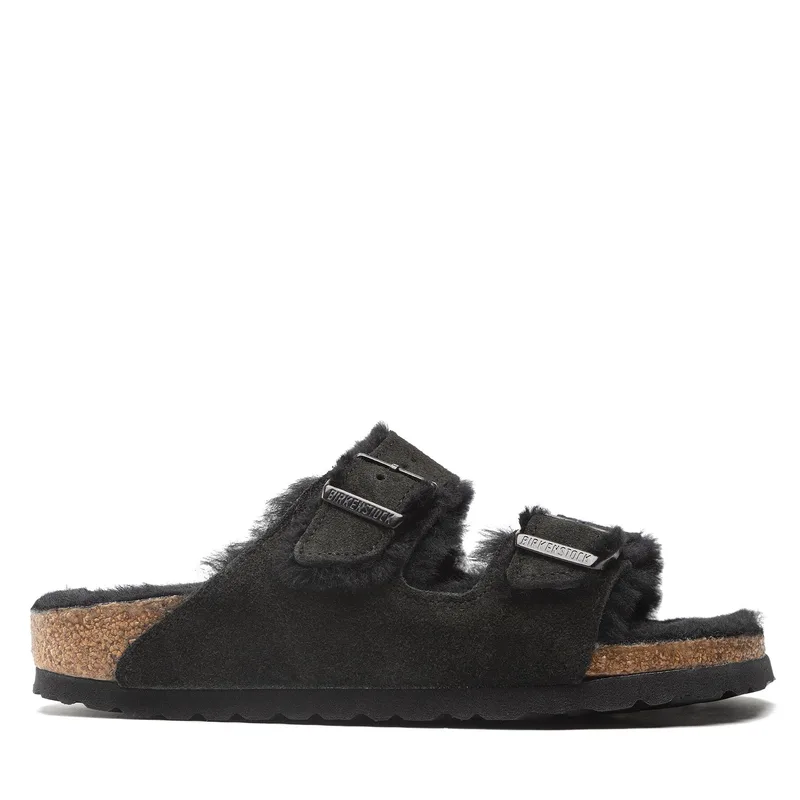 Παντόφλες Birkenstock Arizona Shearling 0752663 Μαύρο