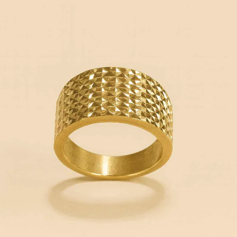 Δαχτυλίδι Χρυσό 14Κ Laser Cut – Ιταλικής Σχεδίασης