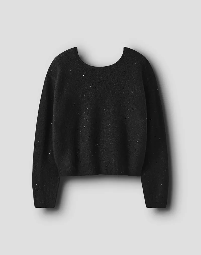 NAME IT NKFSIMRA LS SH KNIT 13250466-BLACK Black