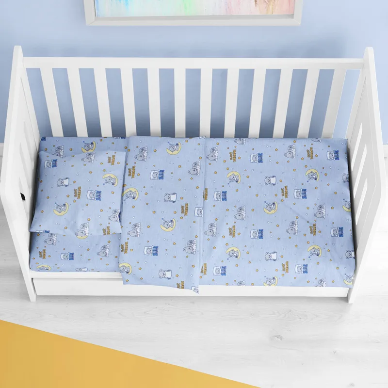 Σεντόνια Κούνιας Σετ Dimcol Dreams 551 Blue