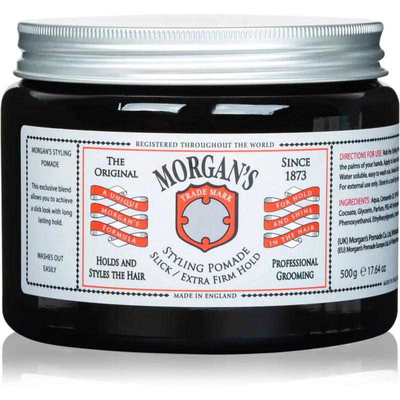 Morgan's Styling Pomade Slick and Extra Firm Hold Πομάδα μαλλιών με εξτρα δυνατό κράτημα 500 ml