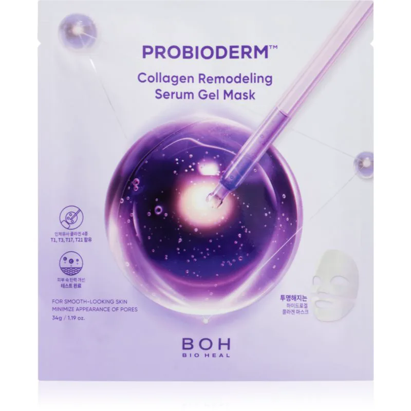 BIOHEAL BOH Probioderm Collagen Remodeling Serum Gel Mask μάσκα υδρογέλης για ενίσχυση επιδερμίδας πρόσωπου 1 τμχ