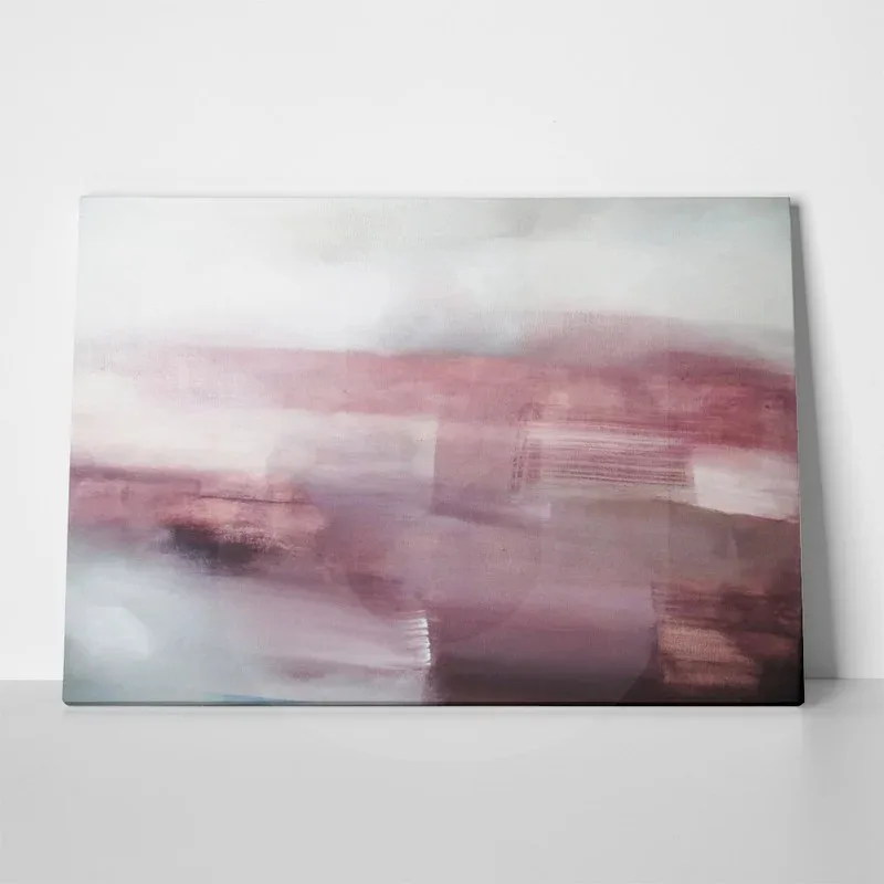 OUTLET Πίνακας σε καμβά PINK – GREY ABSTRACT ART 80x50cm