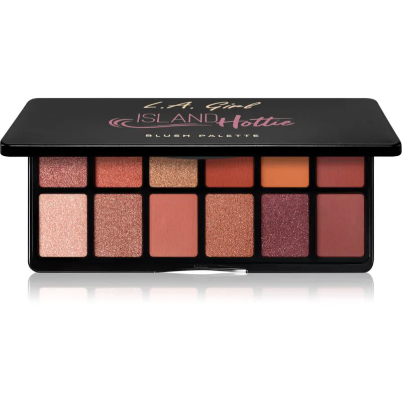 L.A. Girl Cosmetics Fanatic Παλέτα σκιών για τα μάτια απόχρωση Get Feverish 12x1 γρ