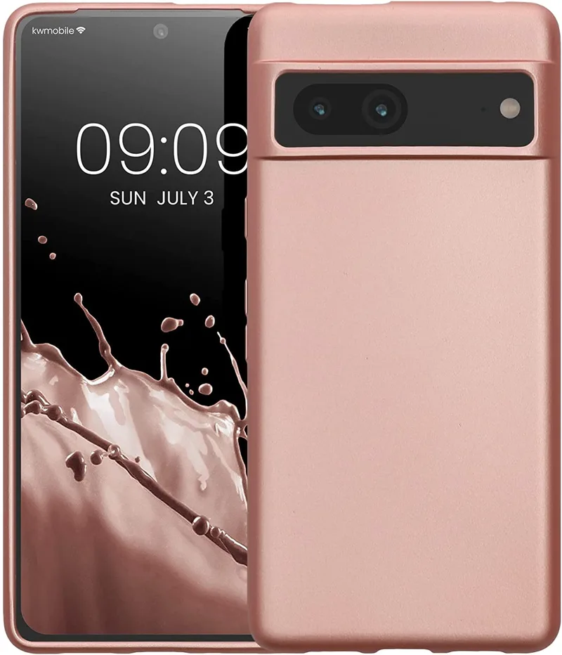 KWmobile Θήκη Σιλικόνης Google Pixel 7 - Metallic Rose Χρυσό (60132.31)