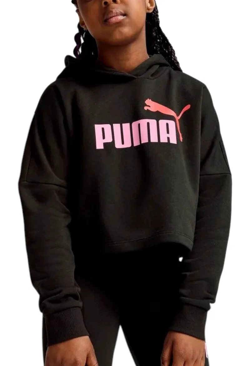 Μπλούζα Μακρυμάνικη Puma Ess Logo Cropped Hoodie 671134-01 Κορίτσι