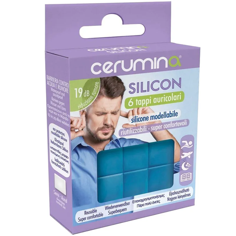 Cerumina Silicon Ωτοασπίδες Σιλικόνης για Μείωση Θορύβου 6 Τεμάχια