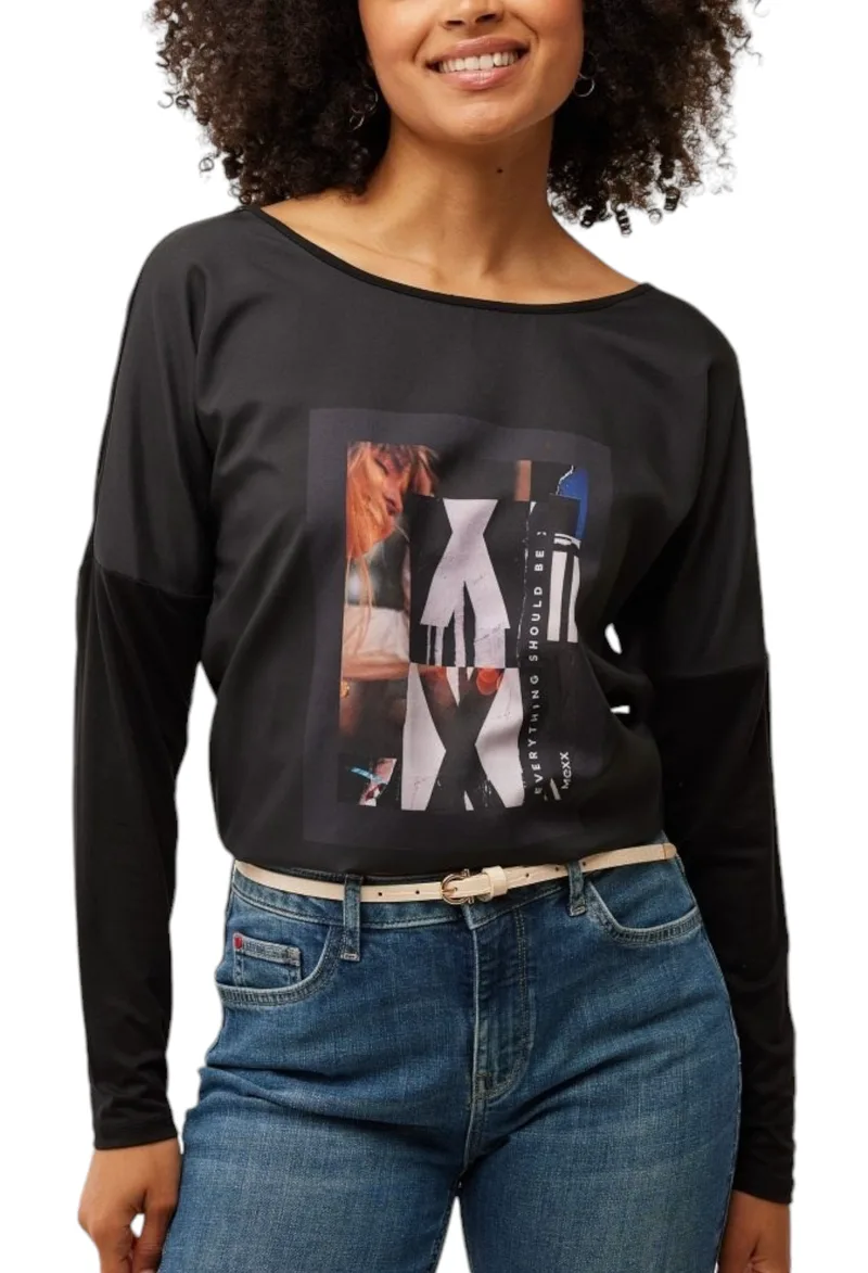 Top Mexx Woven Front TU2006026W-Black Γυναικείο