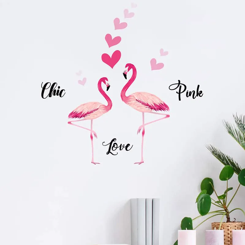 Αυτοκόλλητα Τοίχου Ango 59175 Flamingos