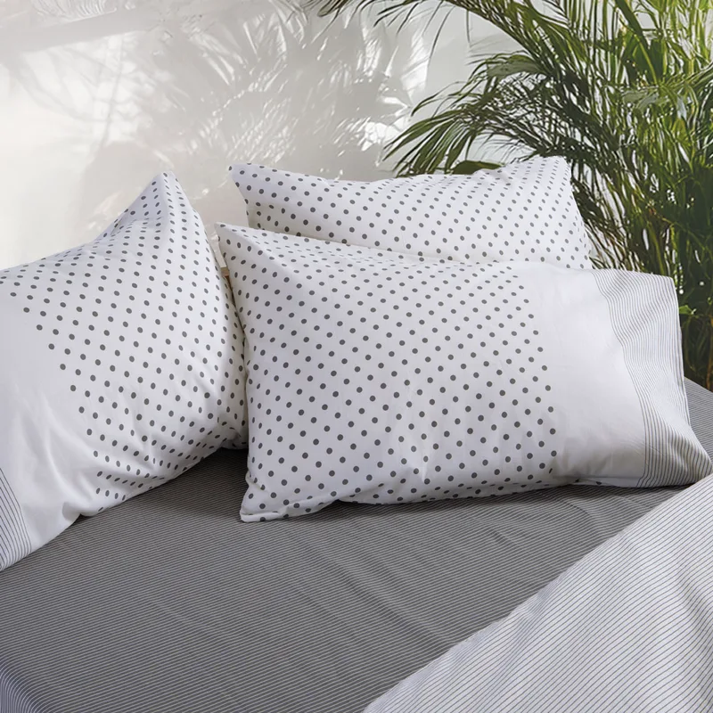 Μαξιλαροθήκη (52x72) Nef-Nef Homeware Smart Donter 26 Ecru - Anthracite