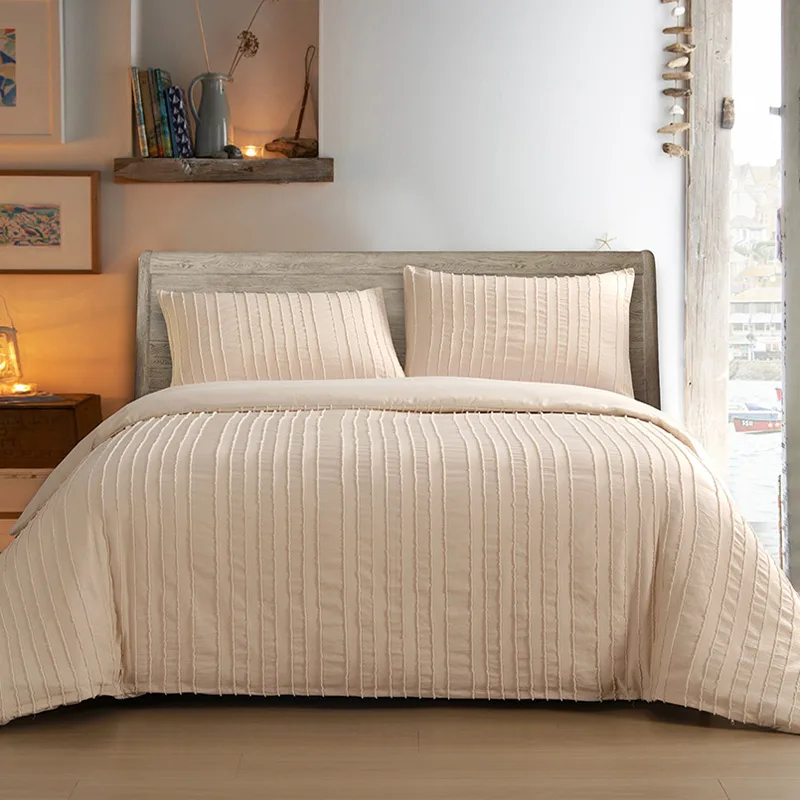 Παπλωματοθήκη Υπέρδιπλη Σετ 225x240 Melinen Luna Ecru 225x240
