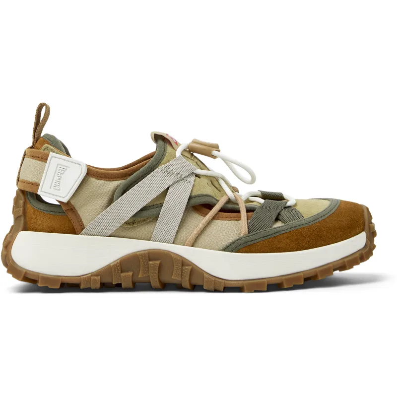 CAMPER Twins - Sneakers Για Γυναικεία - Μπεζ,Καφέ, Μέγεθος 41, Cotton fabric