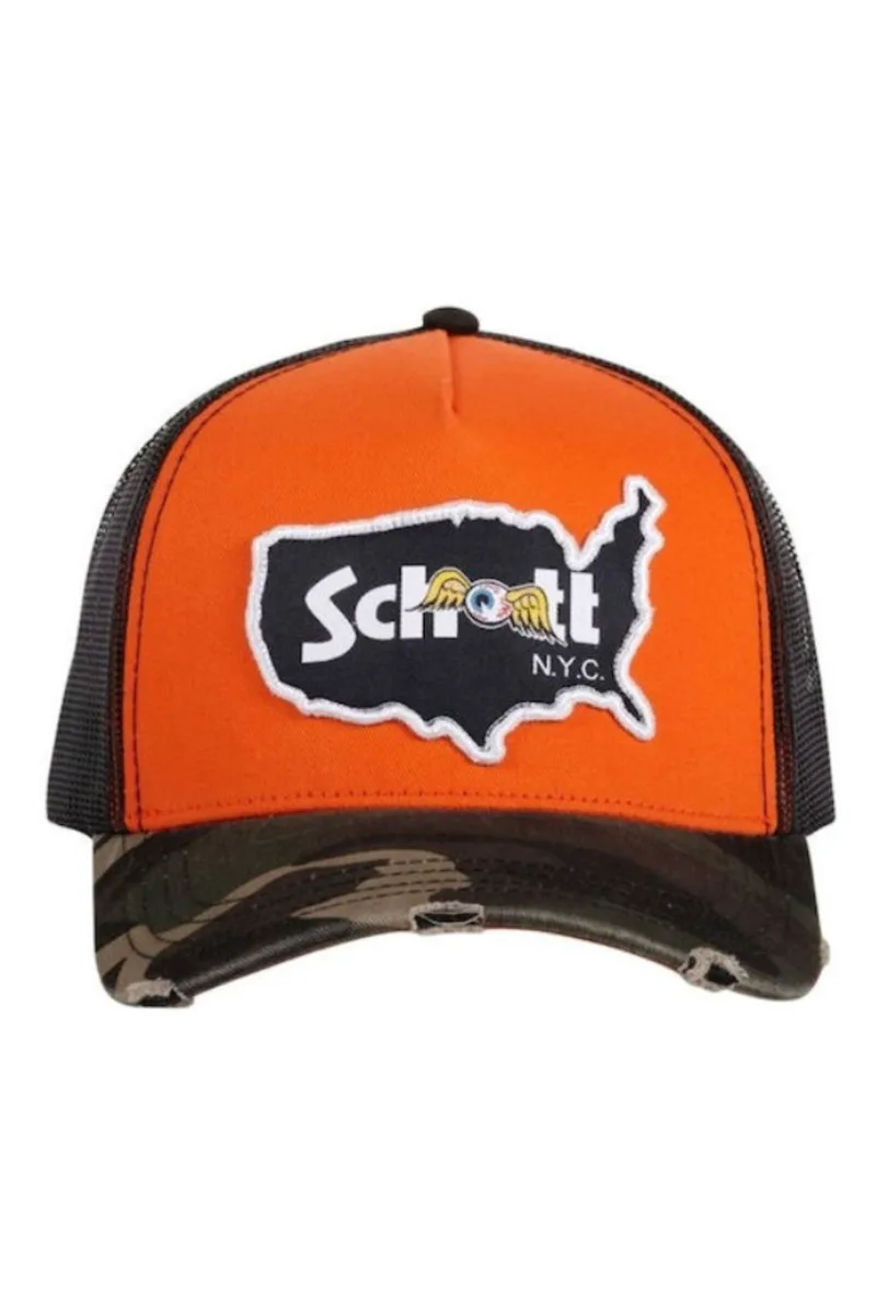 VON DUTCH Καπέλα JOCKEY SCHVD/1/CT/CAMO/O - ΠΟΡΤΟΚΑΛΙ-SCHVD/1/CT/CAMO/O-ORANGE