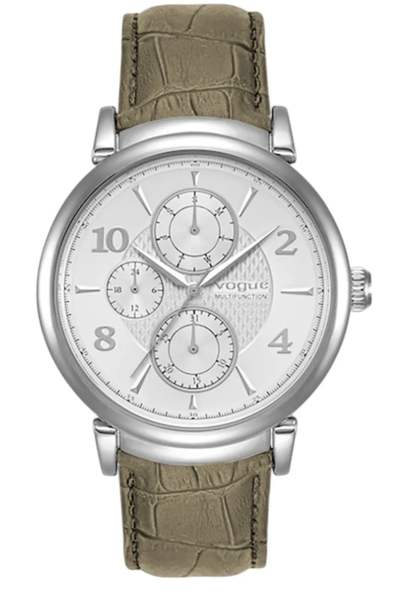 Ρολόι Χειρός Vogue Aramis Με Δερμάτινο Λουράκι 2020950232-Stainless Steel Ανδρικό