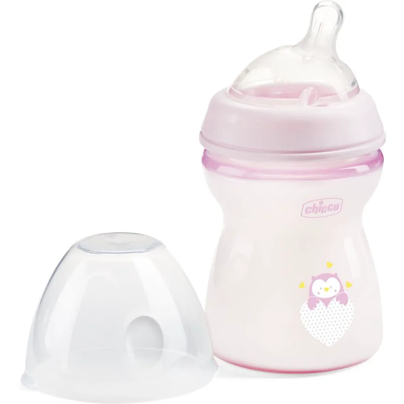 Chicco Natural Feeling Girl μπιμπερό 2m+ 250 ml