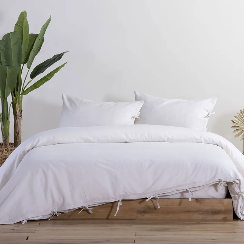 Παπλωματοθήκη Μεμονωμένη Μονή 160X220 Nef Nef Cotton-Linen Ecru (160x220)