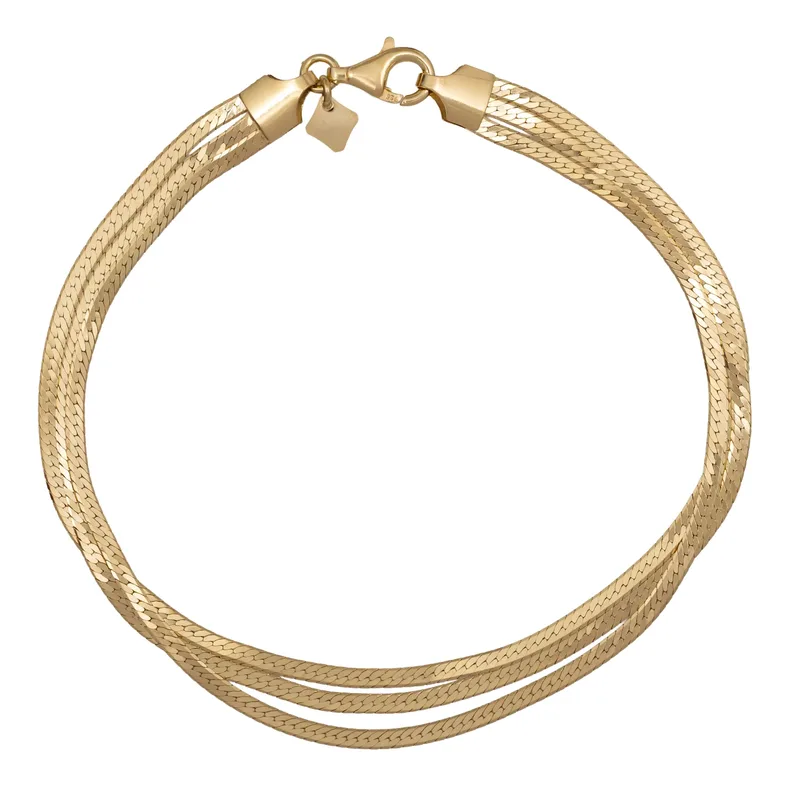 Τριπλή snake αλυσίδα για το χέρι Vogue 925 0618301 0618301 Ασήμι