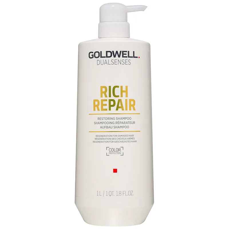 Goldwell Dualsenses Rich Repair αποκαταστατικό σαμπουάν για ξηρά και κατεστραμμένα μαλλιά 1000 ml