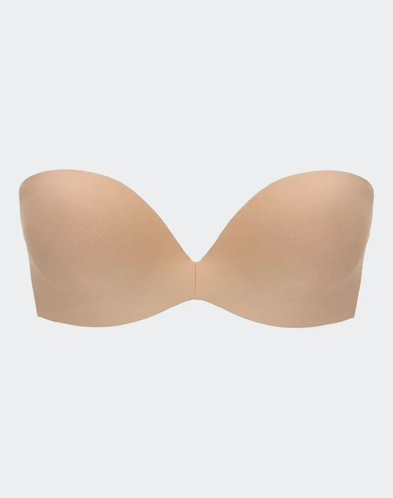 LUNA Secret Sense C strapless with cookies sensitive fabric 11063-13 Biege