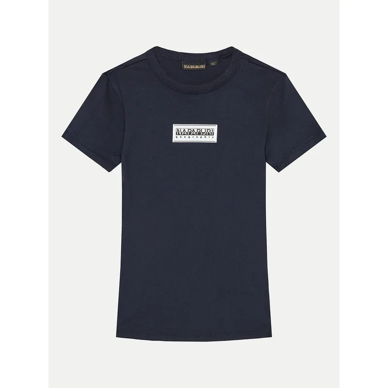 Napapijri T-Shirt Chamois NP0A4HYL D Σκούρο μπλε Regular Fit