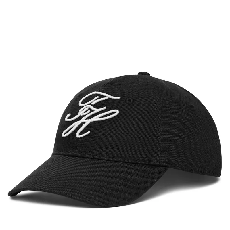 Καπέλο Jockey Tommy Hilfiger Logo Embroidery Baseball Cap AM0AM14120 Μαύρο