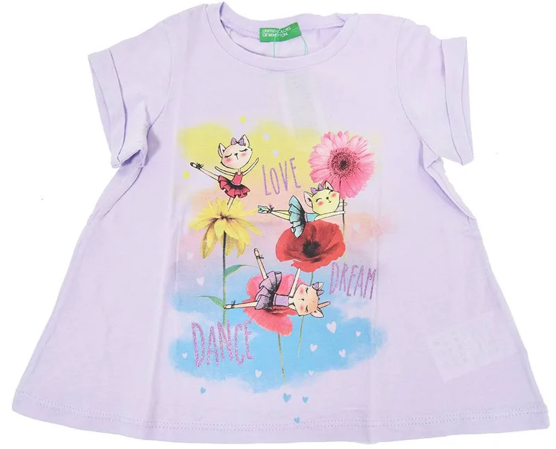 T-SHIRT BENETTON CA CATS ΛΙΛΑ (82 CM)-(1-2 ΕΤΩΝ)