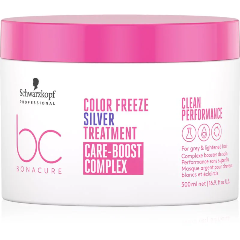 Schwarzkopf Professional BC Bonacure Color Freeze Silver περιποιητική μάσκα για ξανθά και με ανταύγειες μαλλιά 500 ml