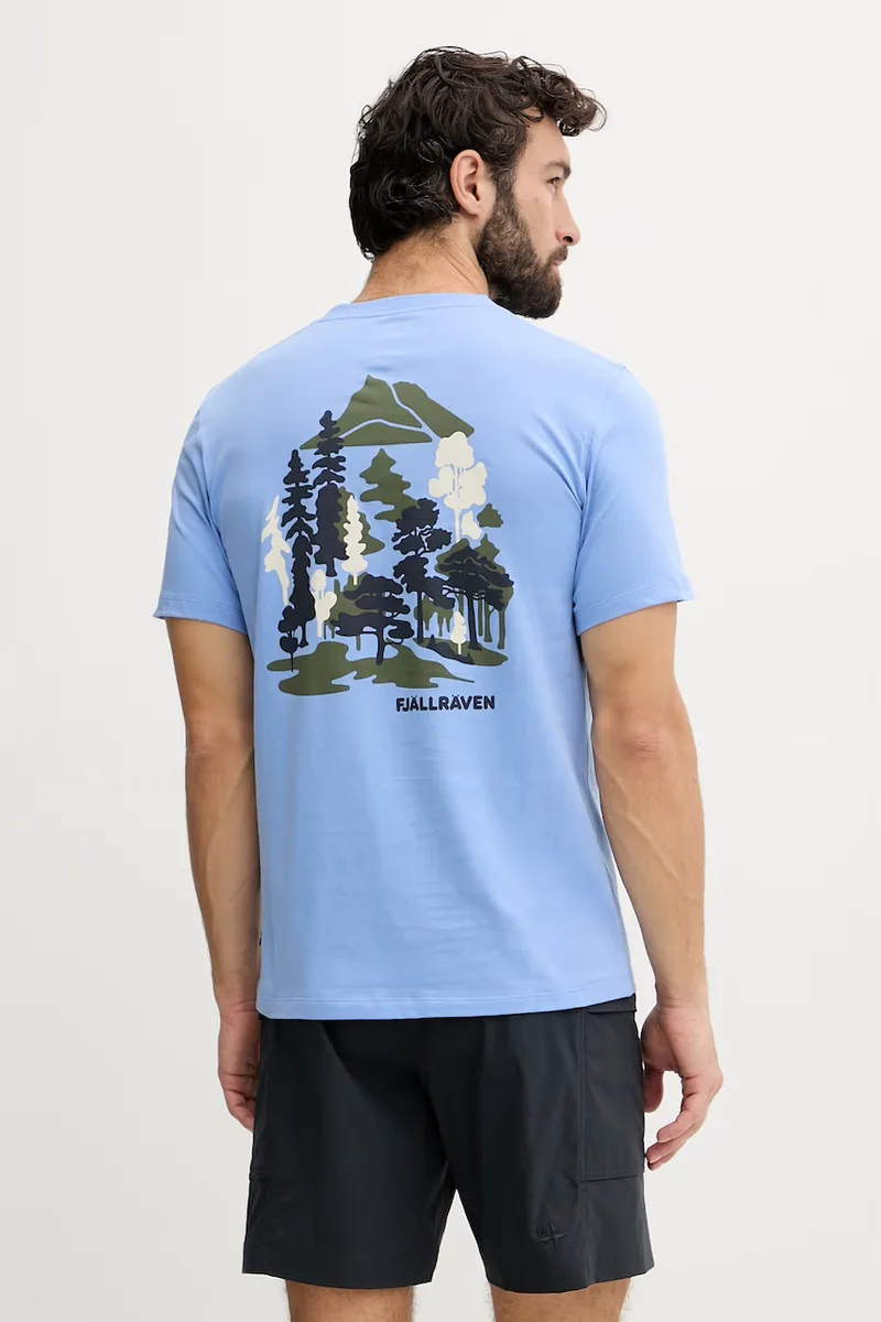 Fjallraven t-shirt ανδρικό βαμβακερό Swedish Forest