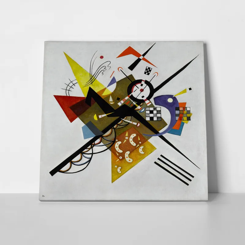 Πίνακας σε καμβά KANDINSKY - ON WHITE II