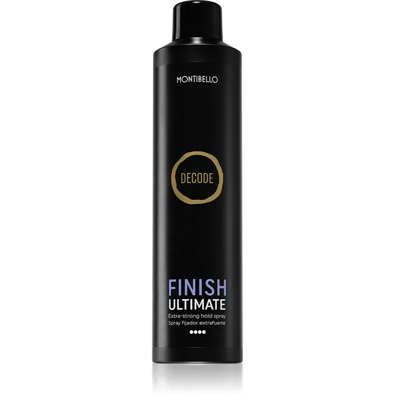 Montibello Decode Finish Ultimate Spray λακ μαλλιών με εξαιρετικά δυνατό κράτημα ανθεκτικό στην υγρασία 400 ml