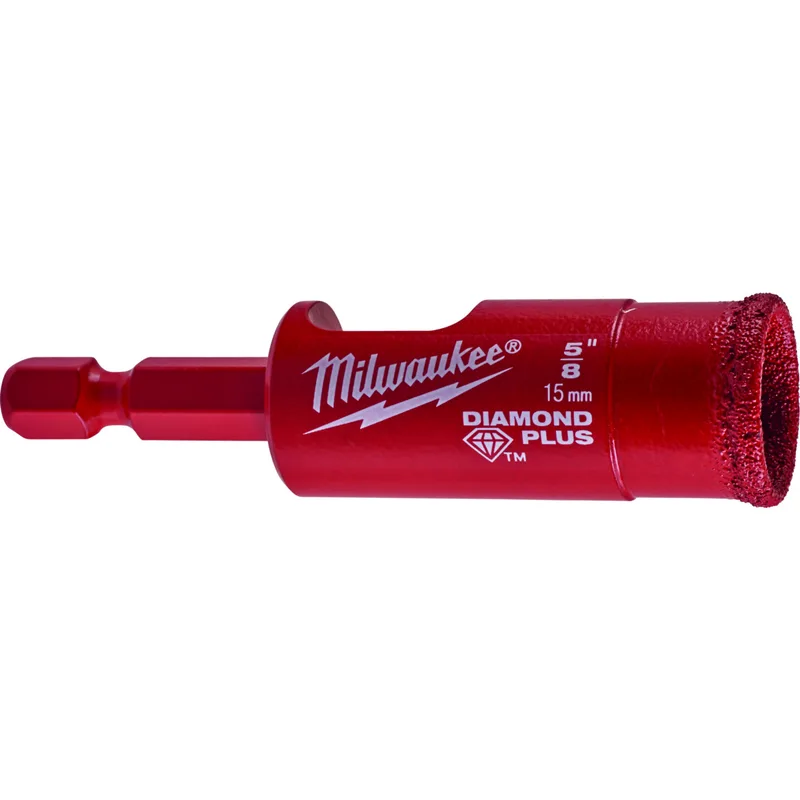 Ποτηροτρύπανο Αδαμάντινο MILWAUKEE DIAMOND PLUS 1/4" 15mm