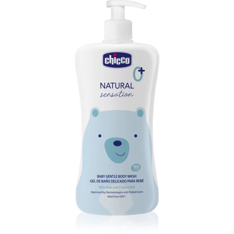 Chicco Natural Sensation Baby απαλό τζελ πλυσίματος για παιδιά από τη γέννηση 0+ 500 μλ