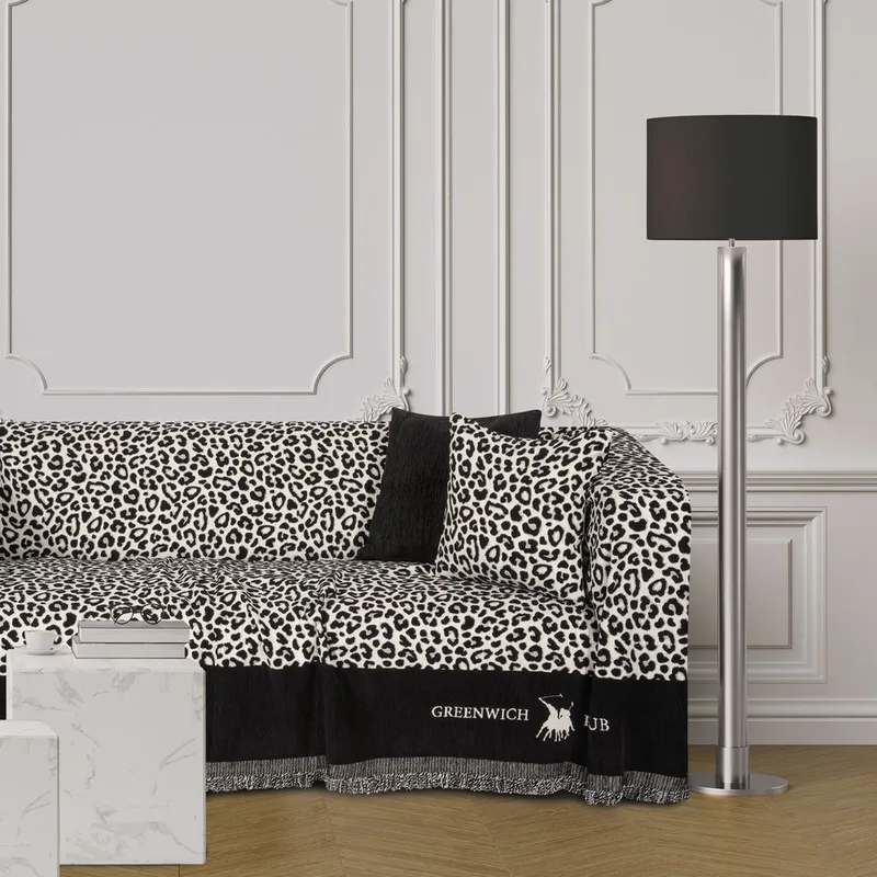 ΡΙΧΤΑΡΙ ΔΙΘΕΣΙΟ GREENWICH POLO CLUB 3934 BLACK/OCHRE(180X250CM)