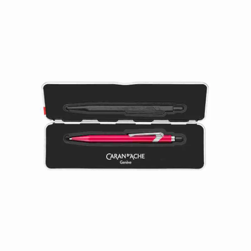 CARAN D'ACHE Στυλό Διαρκείας 849 Fluo Ροζ 1.0 mm Μπλε