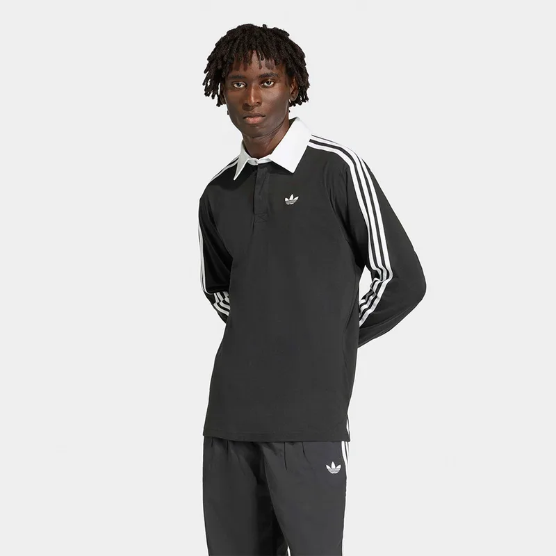 adidas Originals 3-Stripes Rugby Ανδρικό Polo Μακρύ Μανίκι (9000261713_1469)