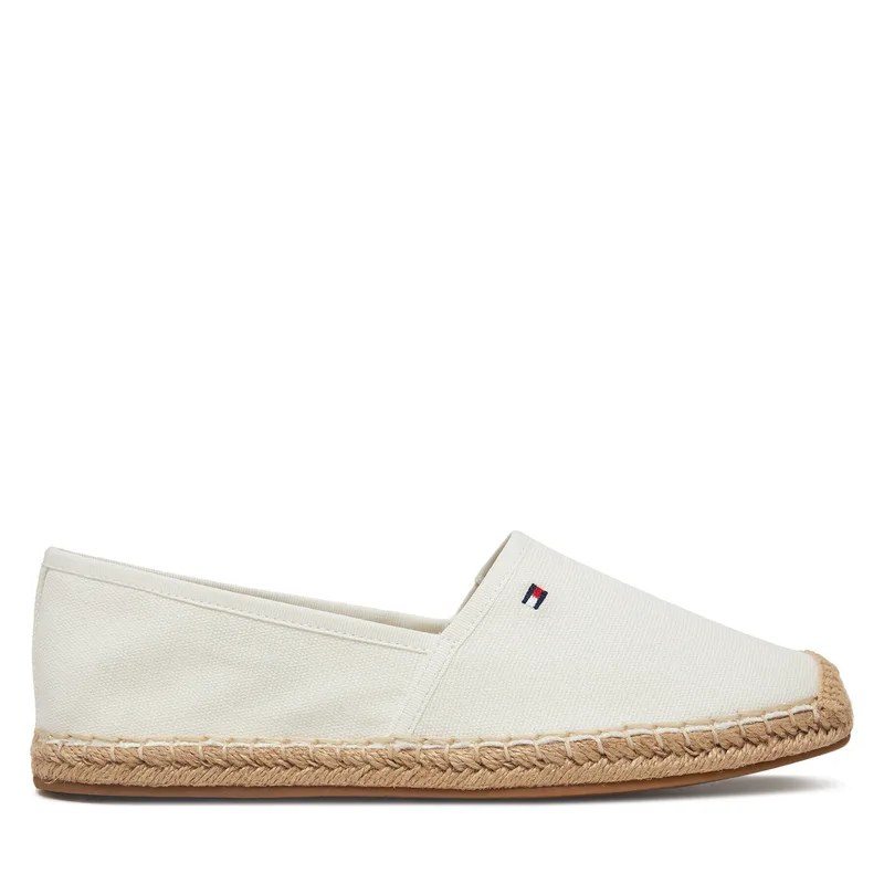 Εσπαντρίγιες Tommy Hilfiger Flag Canvas Espadrille FW0FW08541 Εκρού