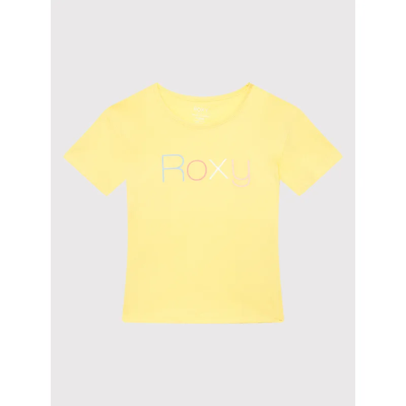 Roxy T-Shirt Short Sleeve ERGZT03845 Κίτρινο Regular Fit