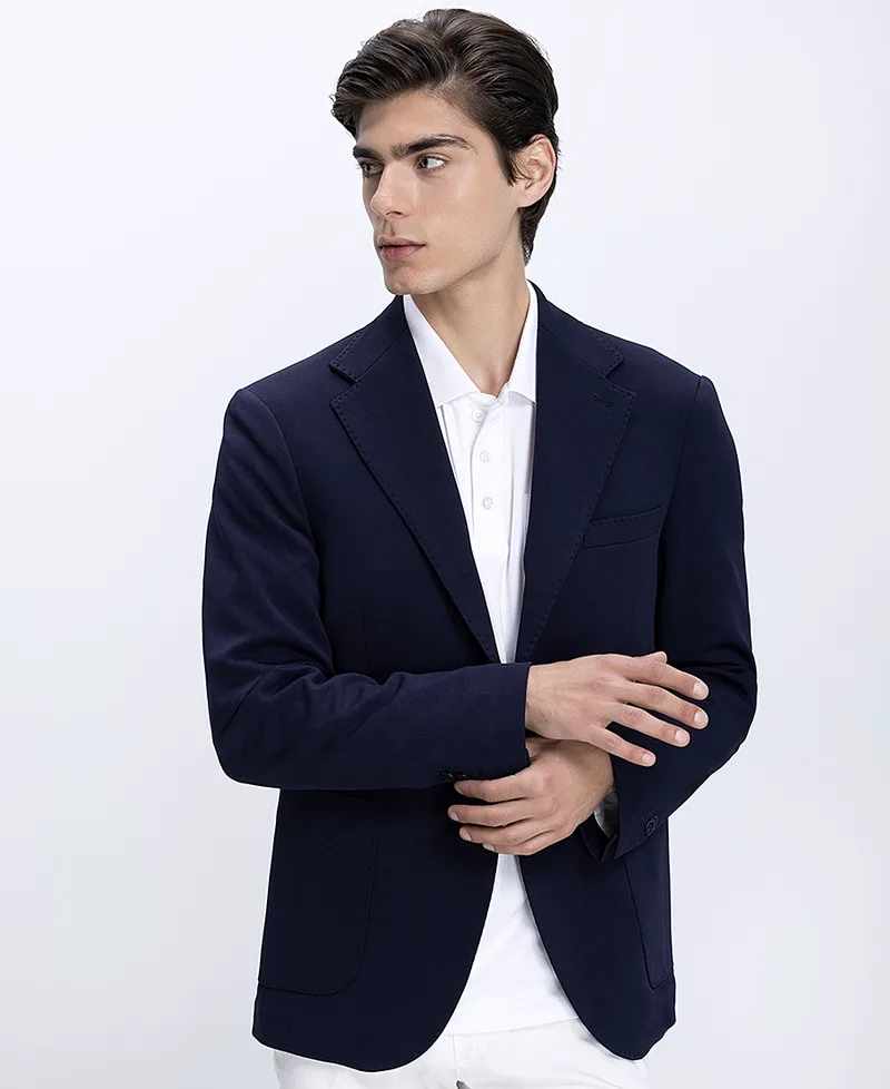 Ανδρικό Σακάκι Με Patch Τσέπες Modern Fit