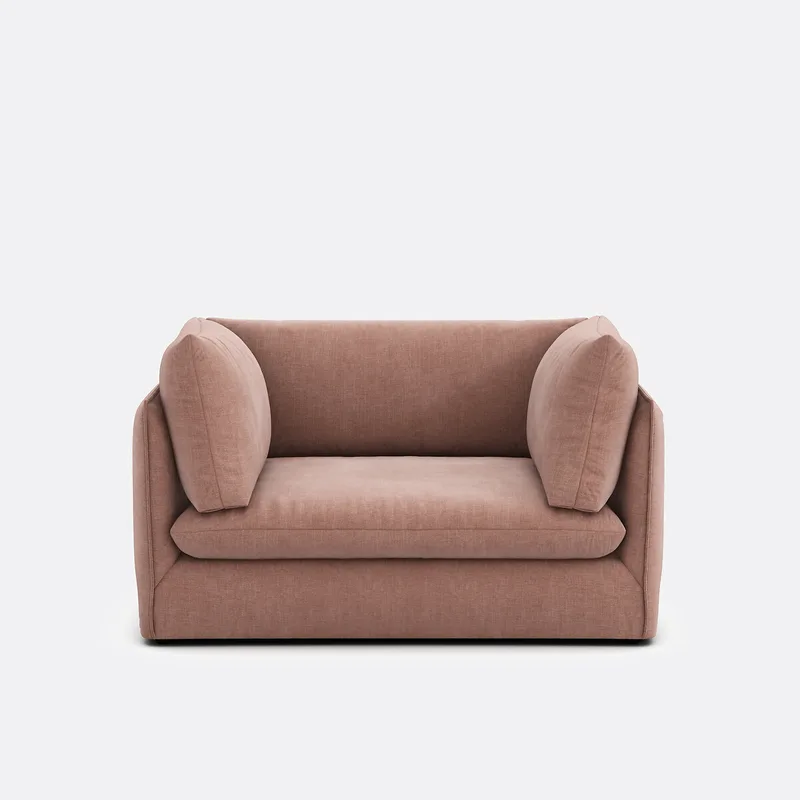 Πολυθρόνα XL με υφασμάτινη υφή Μ105xΠ143xΥ86cm
