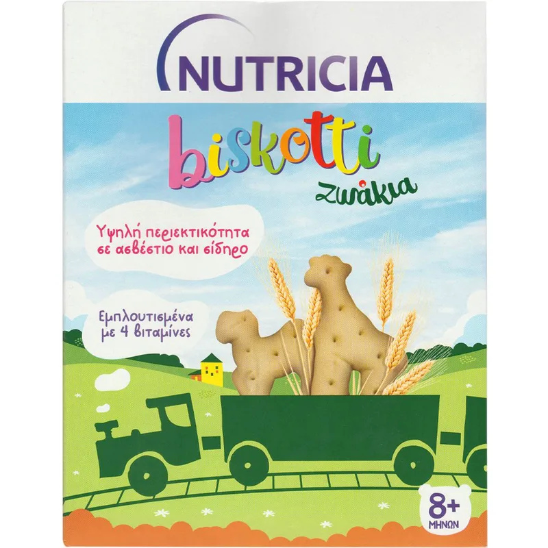 Nutricia Biskotti Ζωάκια Βρεφικά Μπισκότα από τον 8ο Μήνα 180gr