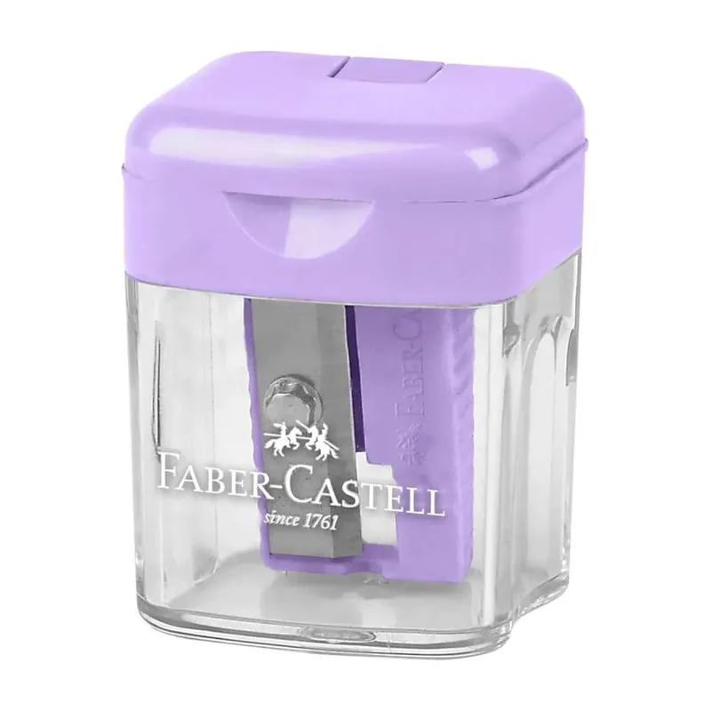 Faber-Castell Ξύστρα Mini Box Λιλά Βαρελάκι 182801_V