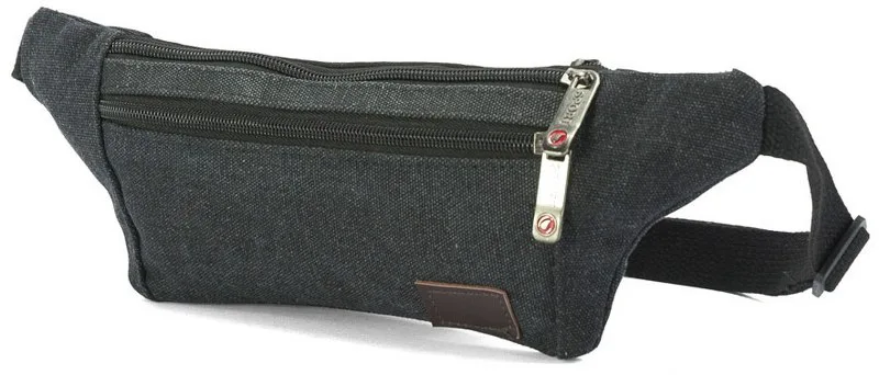 Τσαντάκι Μέσης Canvas 32x4x10εκ. benzi 4830 Black (Χρώμα: Μαύρο) - benzi - BZ-4830-black