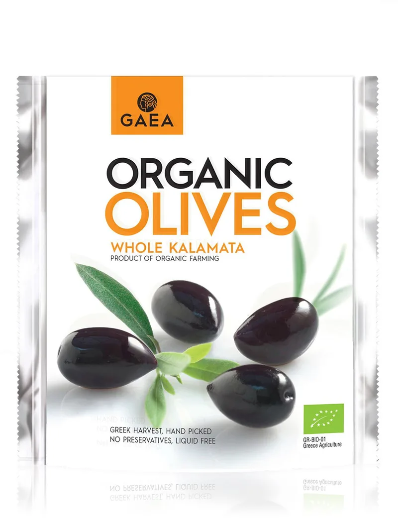 Βιολογικές ελιές Καλαμών "Gaea" 150g>