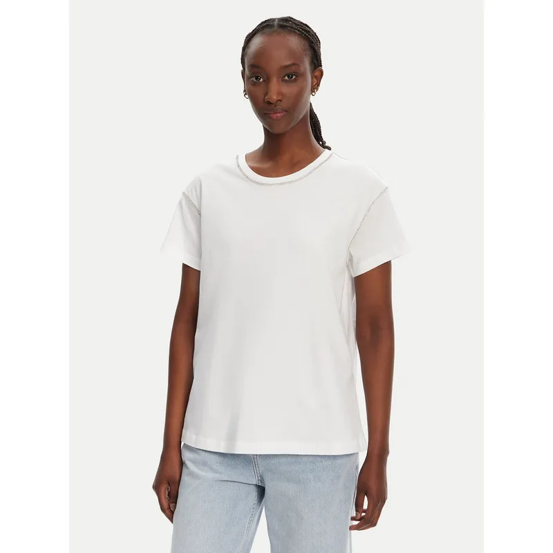 Liu Jo T-Shirt WA5148 J4893 Λευκό Regular Fit