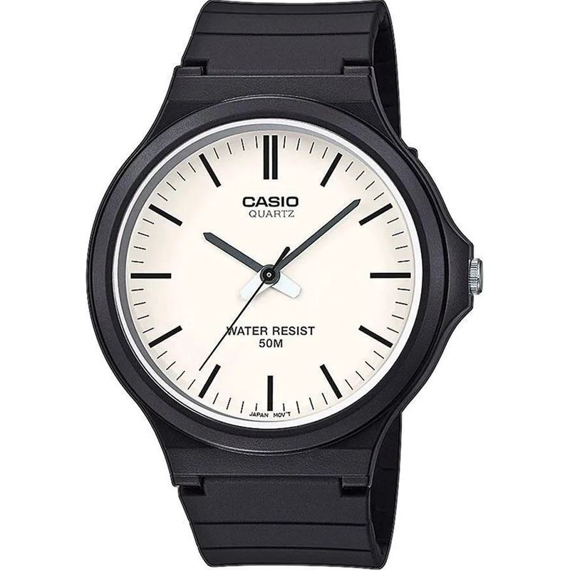 CASIO Collection Black Rubber Strap MW-240-7EVEF