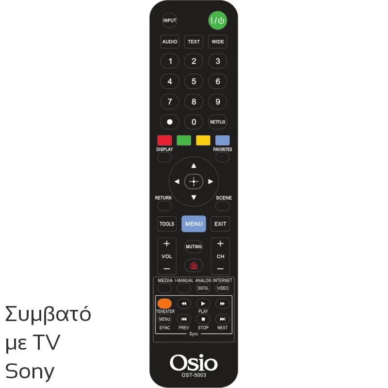 Τηλεχειριστήριο Για Τηλεοράσεις Sony OSIO OST-5003-SO
