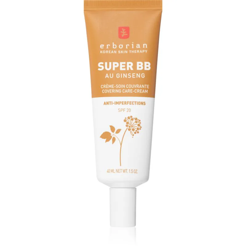 Erborian Super BB ΒΒ κρέμα για άψογη και ενιαία εμφάνιση της επιδερμίδας SPF 20 απόχρωση Caramel 40 μλ
