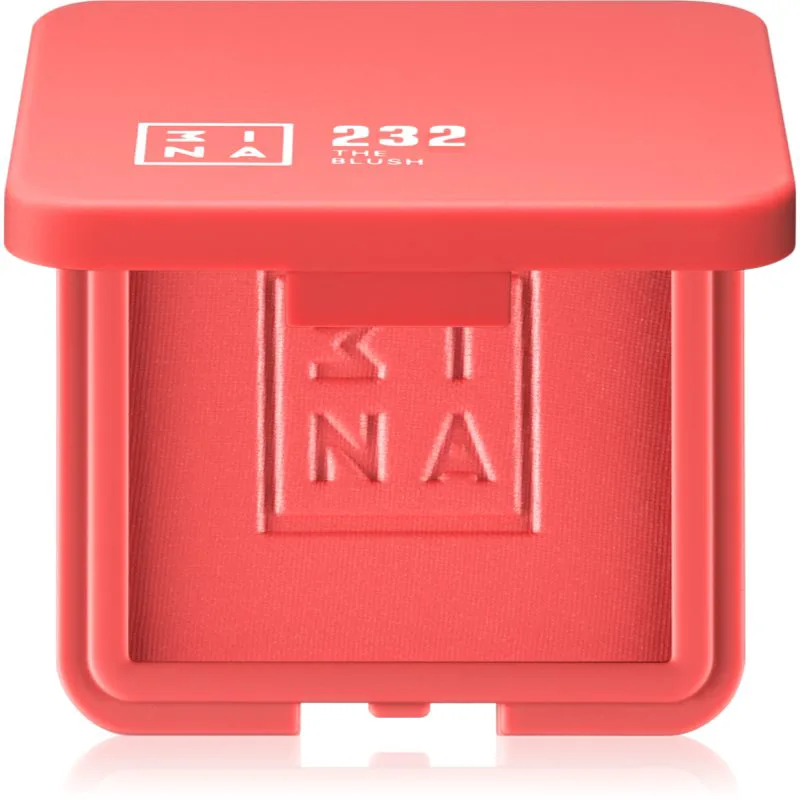 3INA The Blush συμπαγές ρουζ απόχρωση 232 - Coral red, matte 7,5 γρ