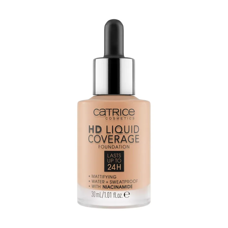 Πούδρες & Βάσεις Catrice HD Coverage Liquid Foundation - 44 Deeply Rose